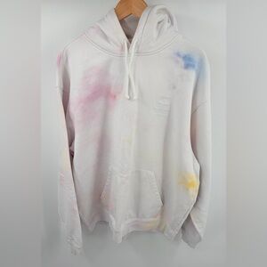 Kith men’s design studio white tie dye Nelson pullover hoodie spirited size XXL